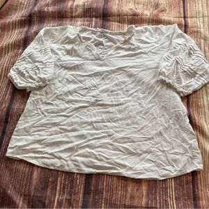 Women’s Andree by Unit Top Whit Peasant Top Size XL